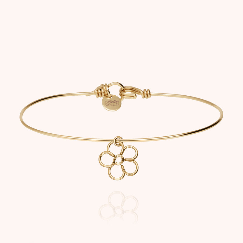 Bracelet Nude Pure Charms Mini Blossom - Or Jaune Laminé