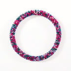 Bracelet Népalais #114 - Rose Et Vert