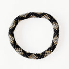 Nepalesisk Armbånd #11 - Sort/Guld og Sølv