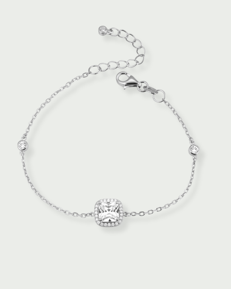 Bracelet Sweet Rectangle - Blanc