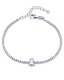 Bracelet Tennis Éclat - Blanc