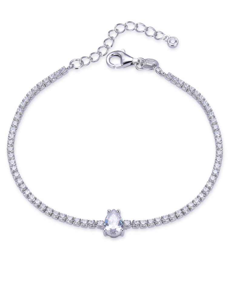 Bracelet Tennis Éclat - Blanc