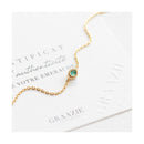 Bracelet Émeraude Véritable Ovale