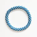 Nepalese Bracelet #100 - Blue and White