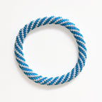 Nepalese Bracelet #100 - Blue and White