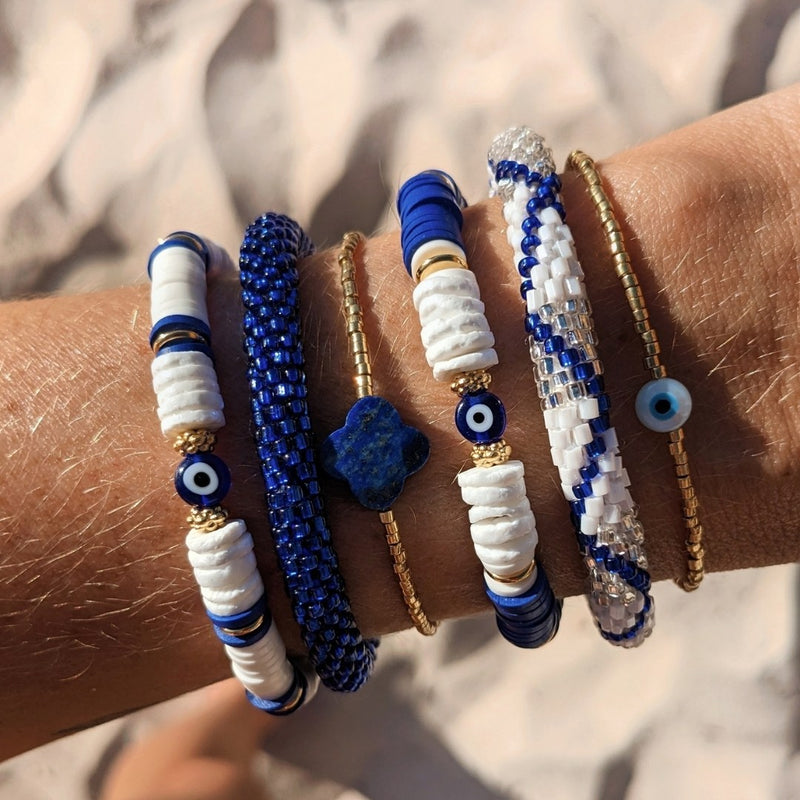 Bracelet Népalais #21 - Bleu Nuit