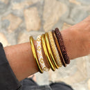 Nepalese Bracelet #41 - Glazed Brown