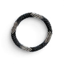 Nepalese Bracelet #63 - Black And Silver