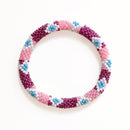 Bracelet Népalais #81 - Rose Et Violet