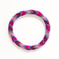 Bracelet Népalais #82 - Rose Et Violet