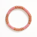 Bracelet Népalais #85 - Rose Et Doré