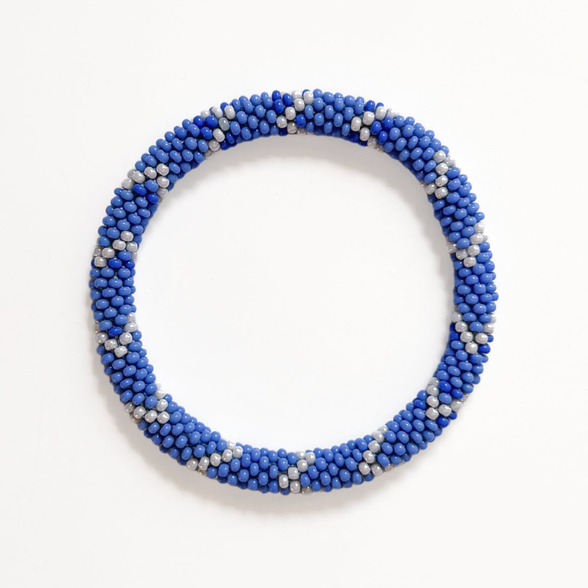 Nepalese Bracelet #98 - Blue and White