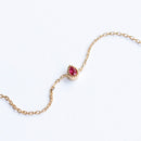 Bracelet Rubis Véritable Poire