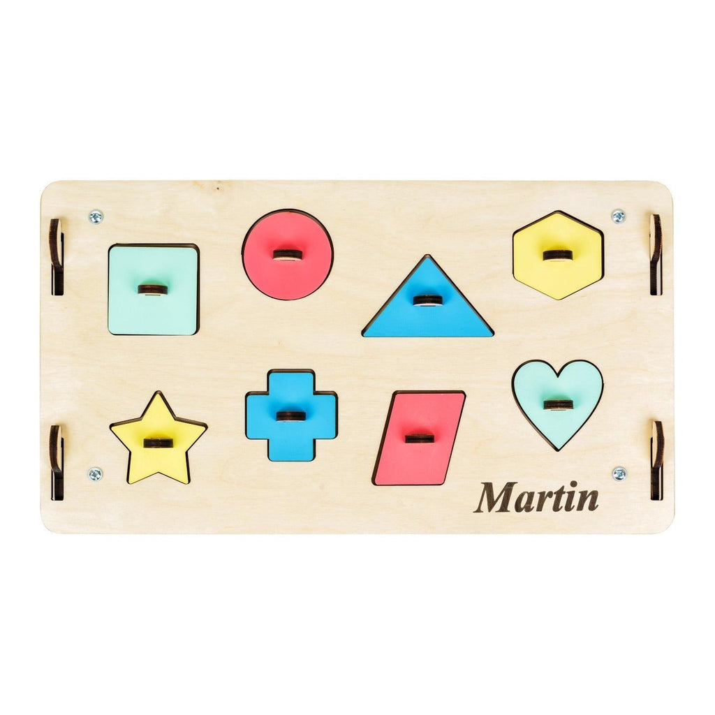 Busy Board Educational Wooden House – Natura