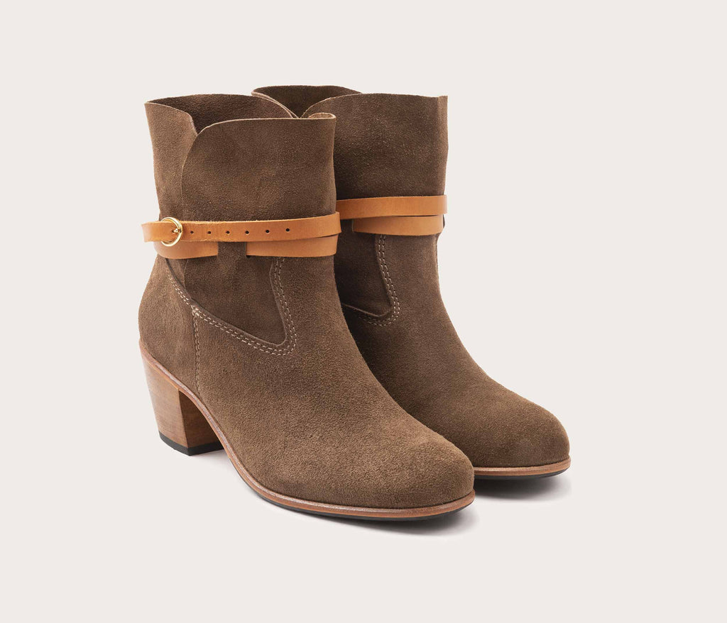 Stivaletti Brigitte - Velours Taupe - Donna