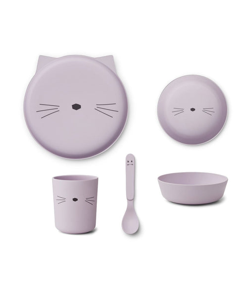 Brody Junior Set - Light Lavender Cat