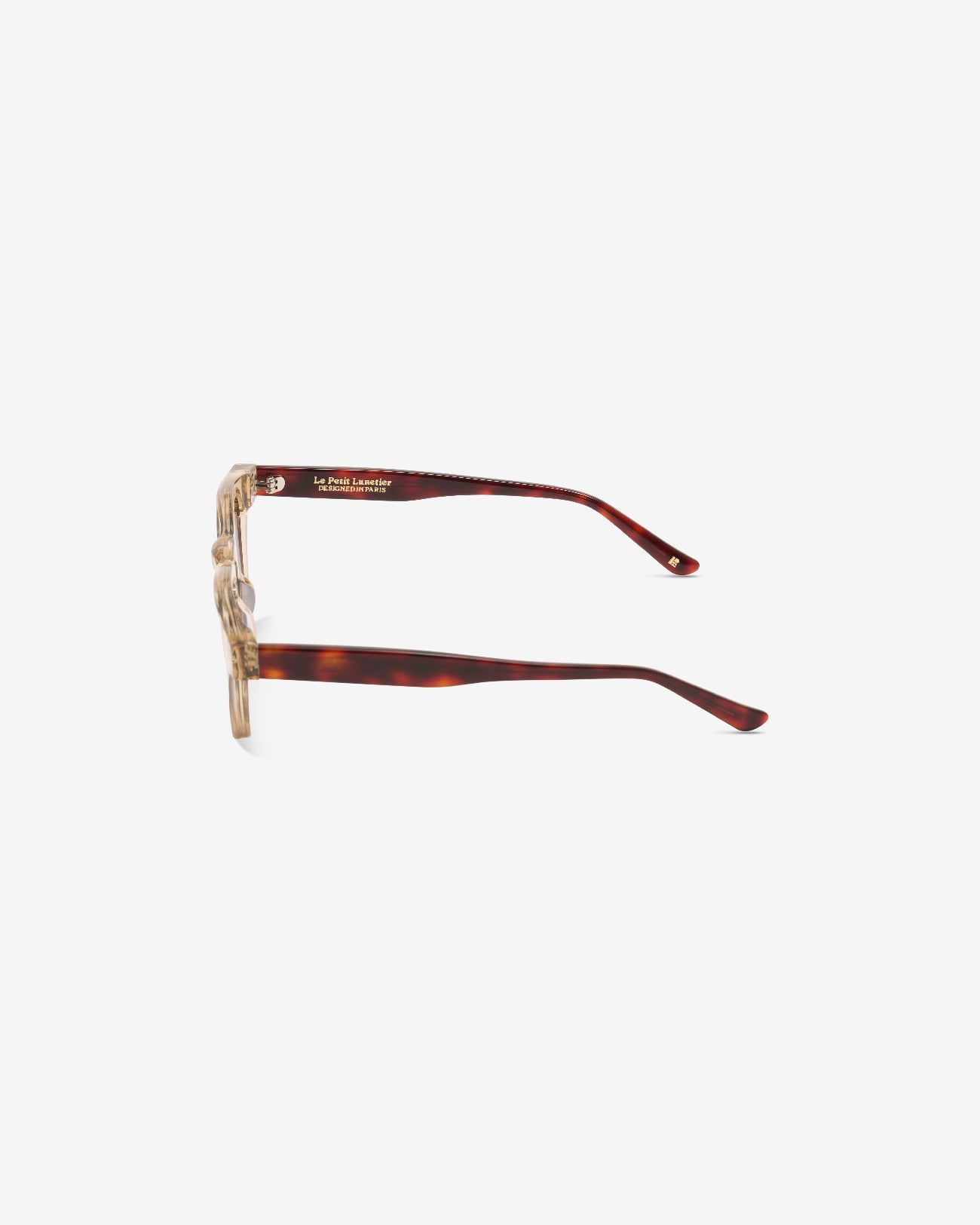 Lunettes de soleil Bruce Champagne — monture pantos acétate, vue de profil