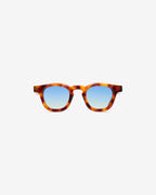 Gafas de sol Bruce Ecaille: montura pantos de acetato, vista frontal