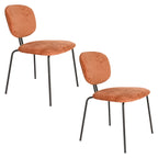 Bouton - Dining Chair - Polyester - Terracotta/Red