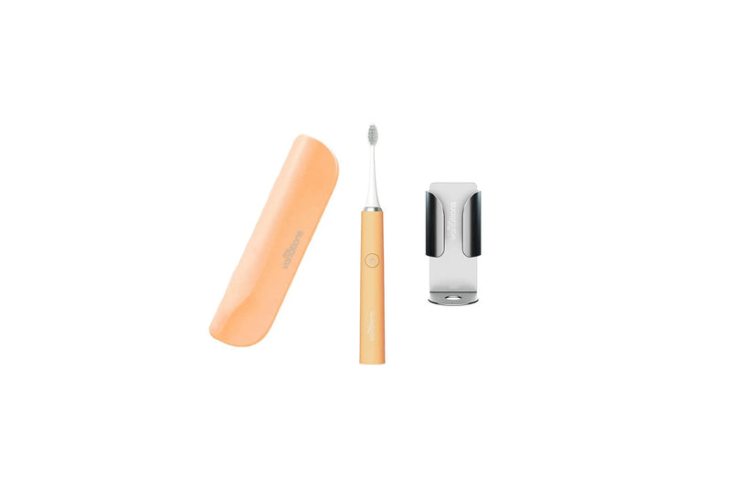 Brosse Orange + Étui + Support