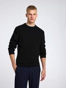 Pull En Maille - Black - Homme