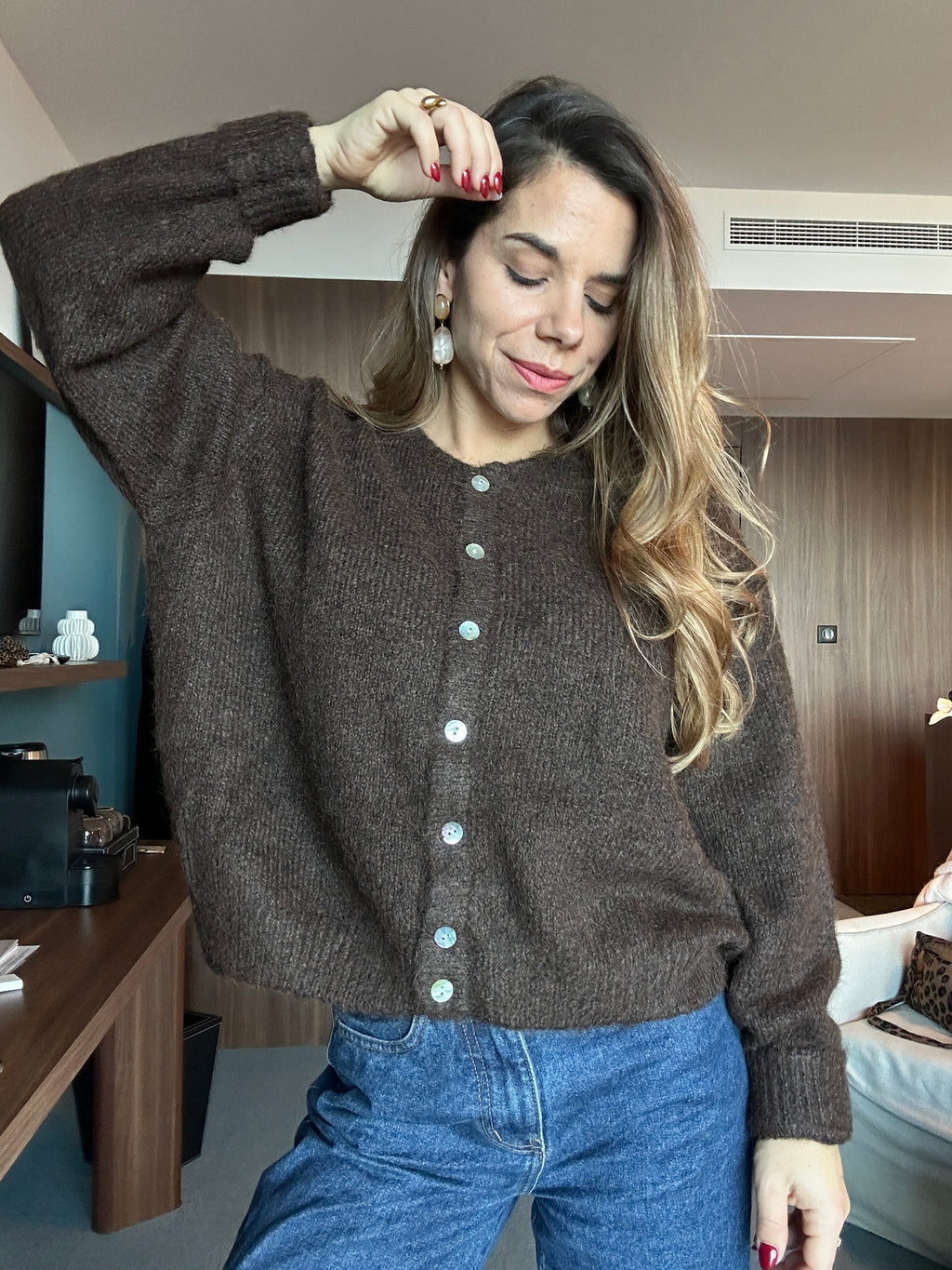 Charlie Chocolate Cardigan