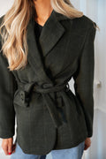 Olivia Fir Green - Chaqueta tipo blazer de lana