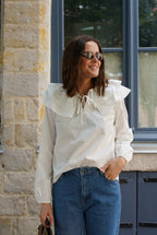 Joséphine Blouse Large White Collar