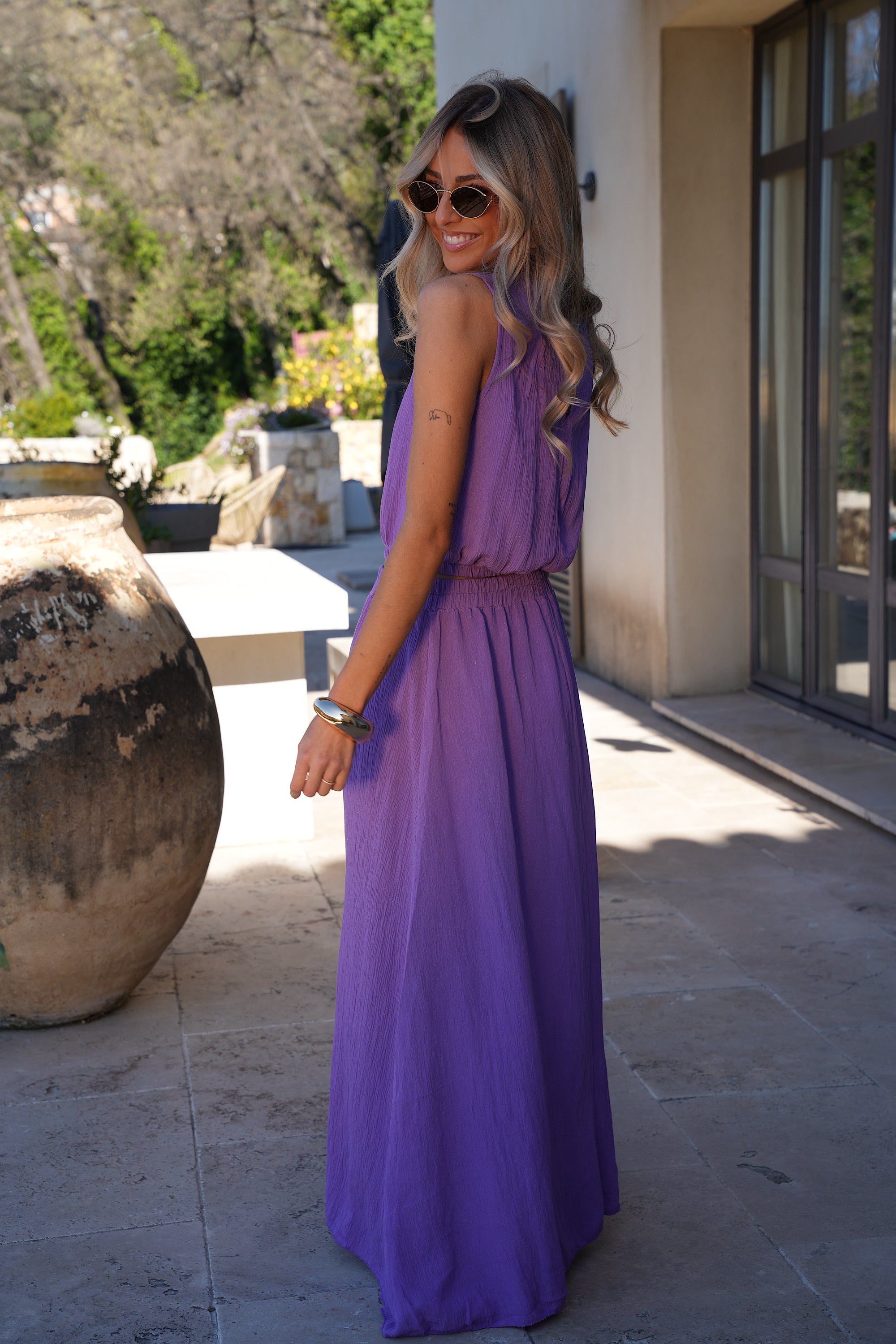 Ensemble Jupe/Top Elize - Violet