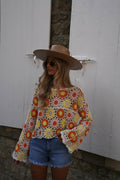 Blouse Crochet Zila - Coloré