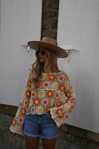 Blouse Crochet Zila - Coloré