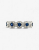 Lágrima Azul Plata Ring