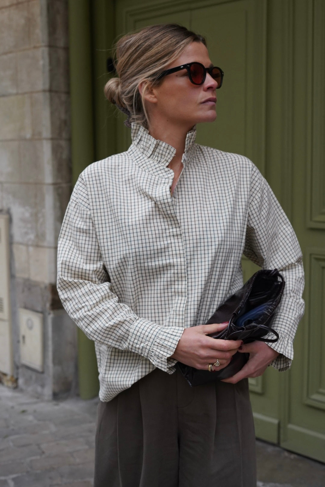 Ecru Checked Eglantine Shirt