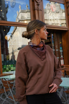 Georges Scarf Brown Pattern