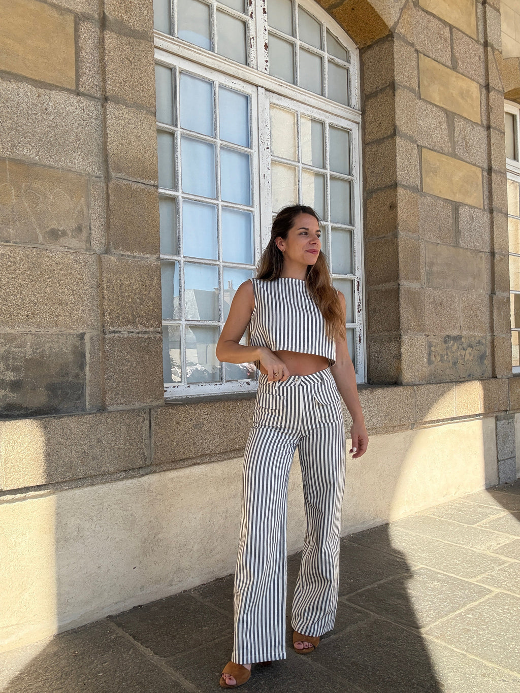 Pantalón Rayas Marineras Azules
