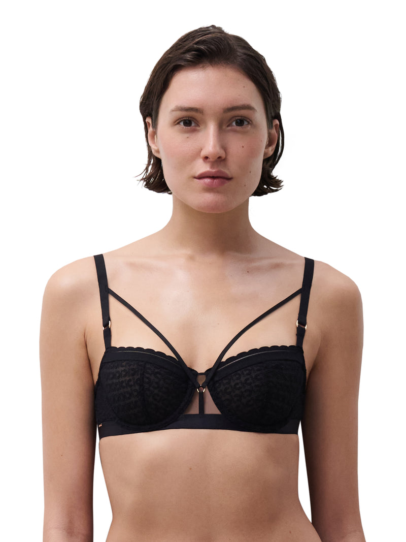 Soutien-Gorge Monogram - Noir