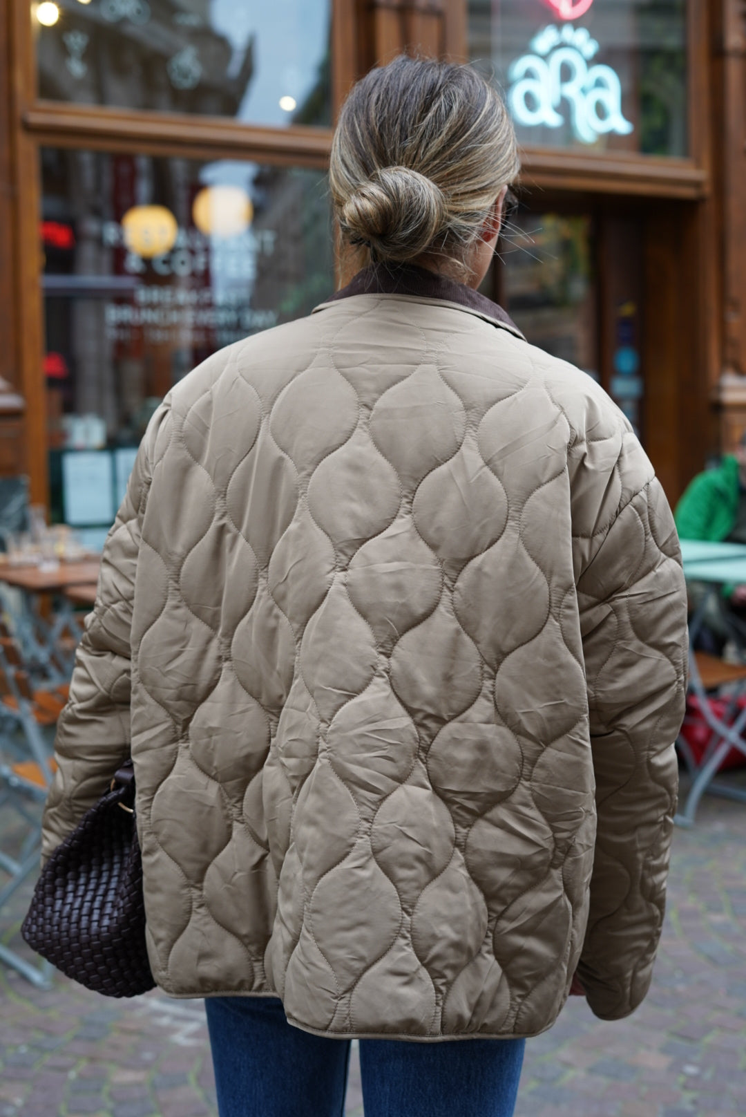 Augustine Quilted Jacket Beige