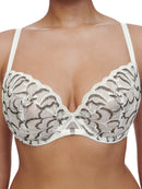 Soutien-Gorge Fleurs - Milk / Noir