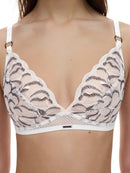 Soutien-Gorge Fleurs - Milk / Noir
