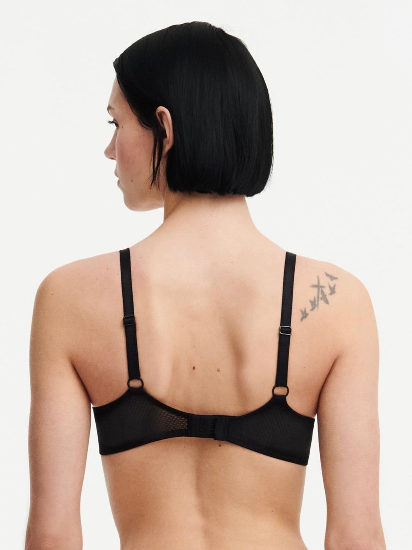 Soutien-Gorge Fleurs Si - Noir Simil