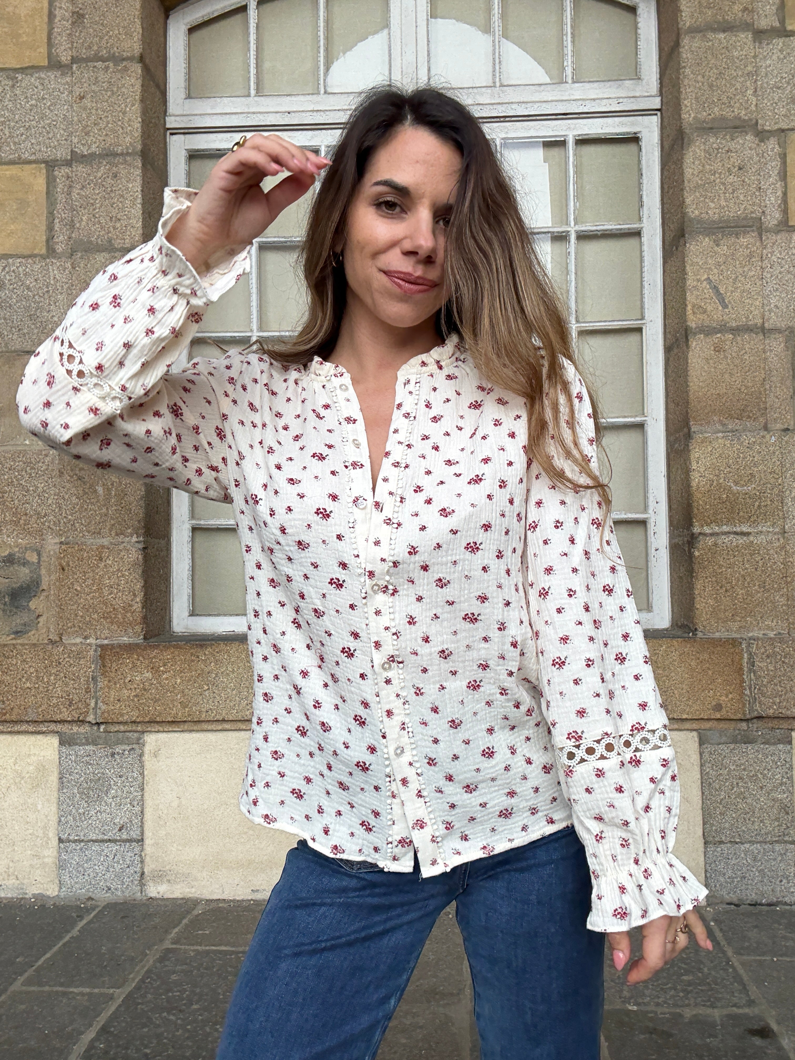 Blouse fleurie Eugenie