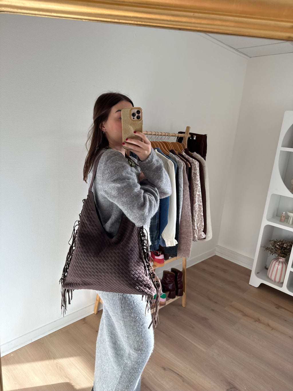 Large brown Julia handbag