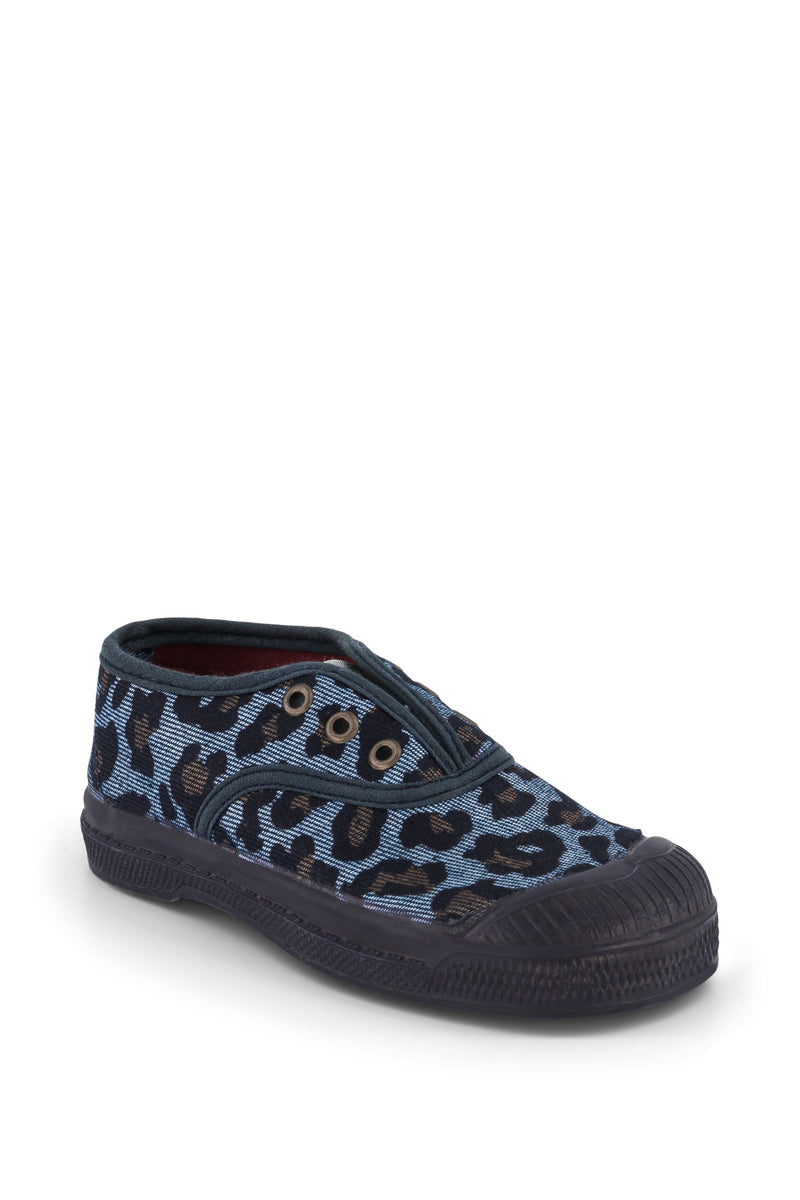 Elly Shiny Leo Tennis Shoes - Denim Leo - Child