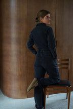 Charly Denim Jumpsuit Black