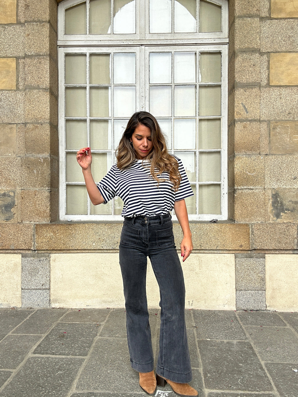 Tee-Shirt Rayé Bleu Marine Jules