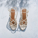 Sandalias Deekshitha - Platino