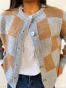 Cardigan Valentina Brown And Blue