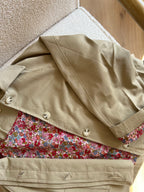 Chaqueta trench liberty de algodón beige Edith