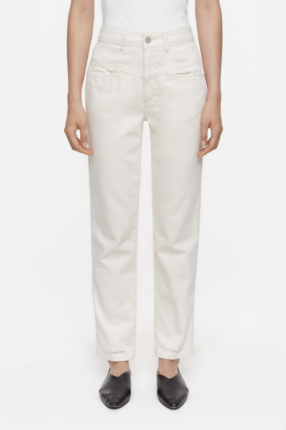 Jeans Pedal Pusher - Ivory - Femme