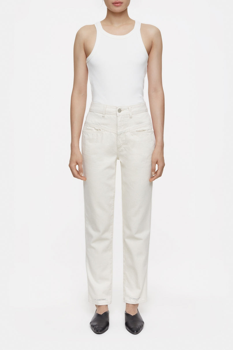 Jeans Pedal Pusher - Ivory - Femme